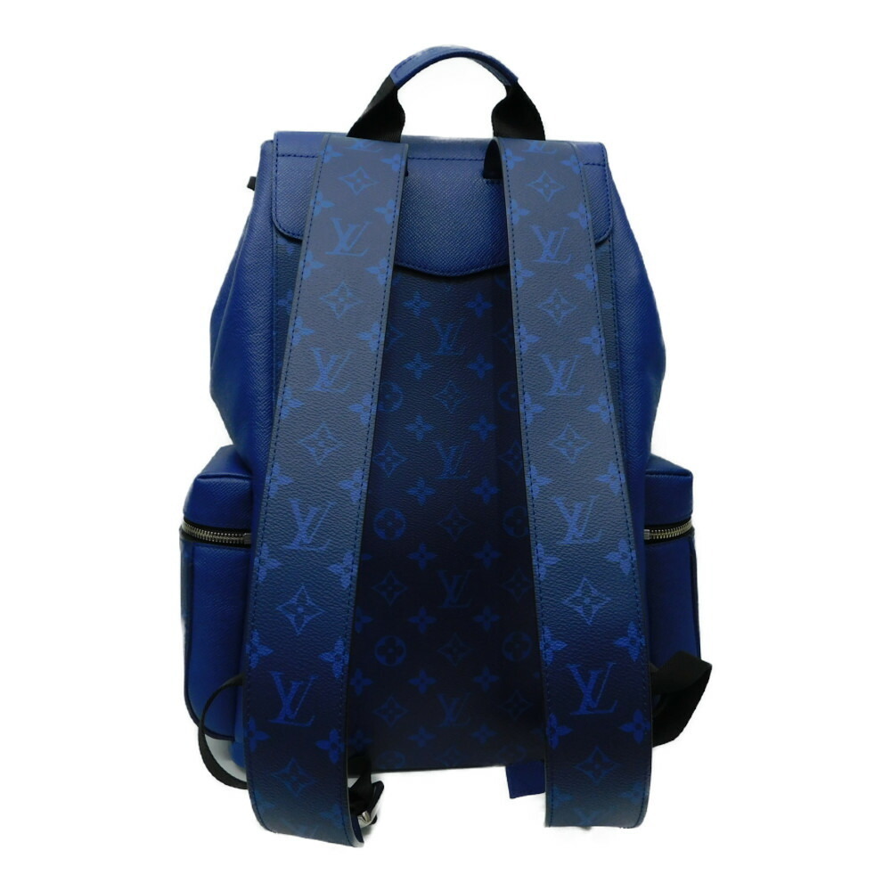 Louis Vuitton Backpack Blue Black Monogram Eclipse Cobalt Taiga